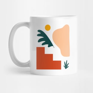 Mid century abstract landscape Mug